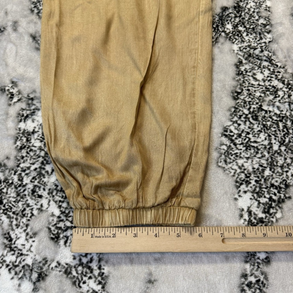 Solitaire Pants Womens Size M Brown Pull On Drawstring Waist 100% Rayon - Picture 5 of 10